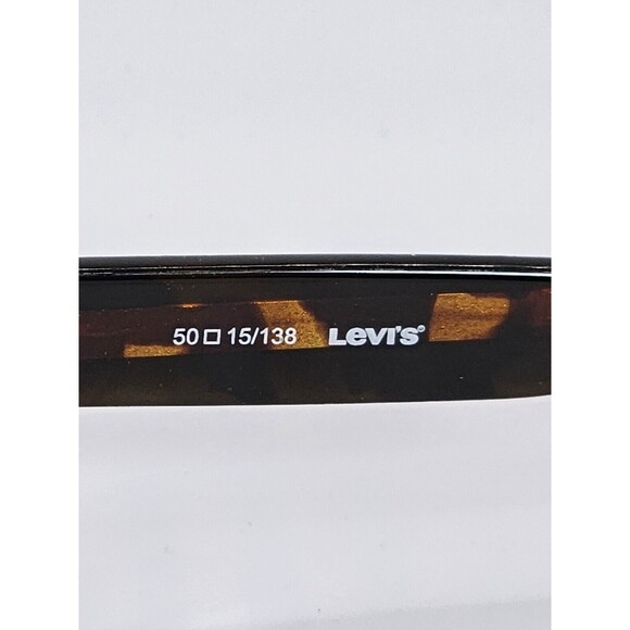 Levi's Eyeglasses LS-568 Black Amber Designer Demo Lens Black 50-15-138 NEW - Picture 6 of 13